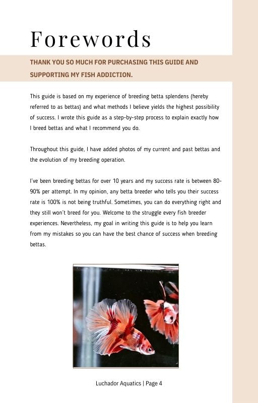 My Nimble eGuide To Breeding Bettas